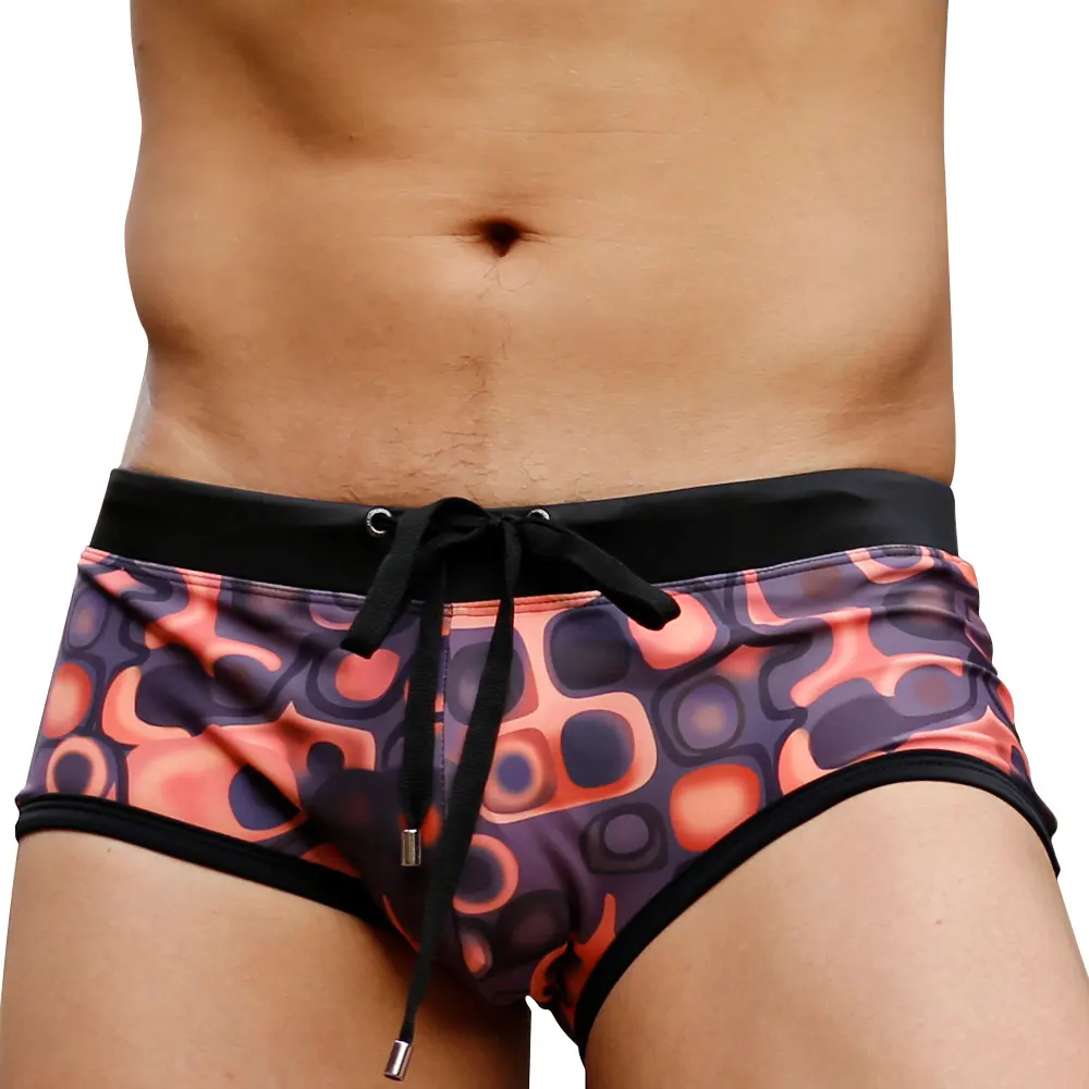 Männer Badehose Sexy Schwimmen Kurze Wassersport Strand Hosen Badeanzug Braun Bademode Sexy Männliche Anzüge Surfen Schwimmen Tragen Image