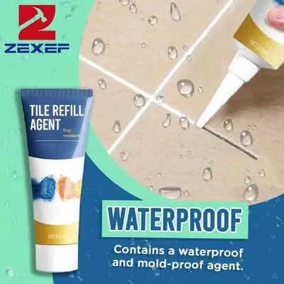 Home 20/120ml Waterproof And Mildew-proof Adhesive Tile Sealer Cracks Floor Grout Silicone Pen Repair Bathroom Pool Ceramic