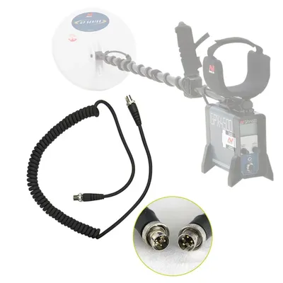 Metal Detector 5 Pin Battery Power Cable for Minelab GPX Series Heavy Duty