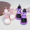 Kids'Casual Stiefel Stiefeletten PU Leder Cartoon Winter Schuhe Für Mädchen Anti-slip Dicken Boden Warm Weiß Schwarz Schuhe größe 28-37
