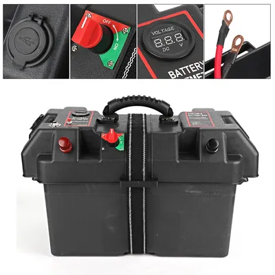 Kunststoff Minnkota Troll ing Motor Power Center Station Batterie kasten USB & Amp 12V Port Motor Power Center Station
