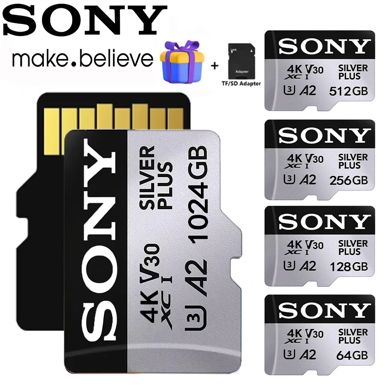 Scheda di memoria SONY Video Full HD ad alta velocità da 1 TB Scheda MINI SD da 512 GB 256 GB 128 GB 64 GB Micro scheda più recente per telefono/tablet/PC