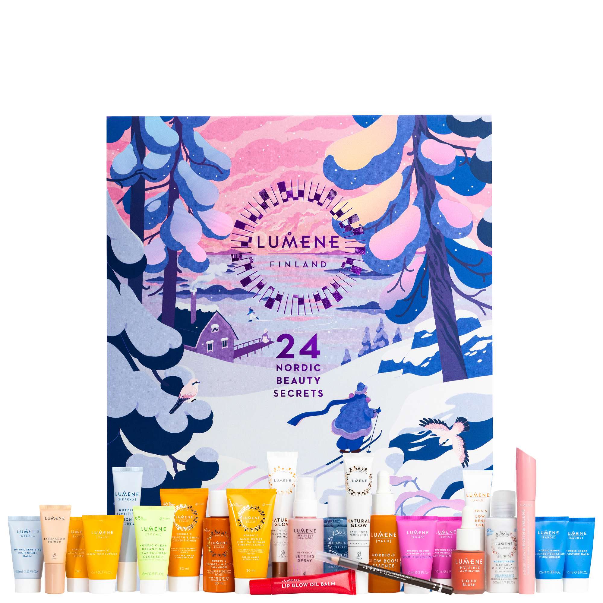 Lumene Womens Advent Calendar - 24 Days of Luxurious Beauty Treats - One Size | Lumene Sale | Discount Designer Brands
