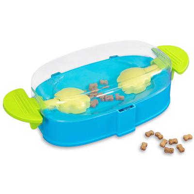 Outward Hound by Nina Ottosson Paw N' Play Dog Treat Puzzle Level 2 Intermediate Enrichment Toy for Dogs, Small