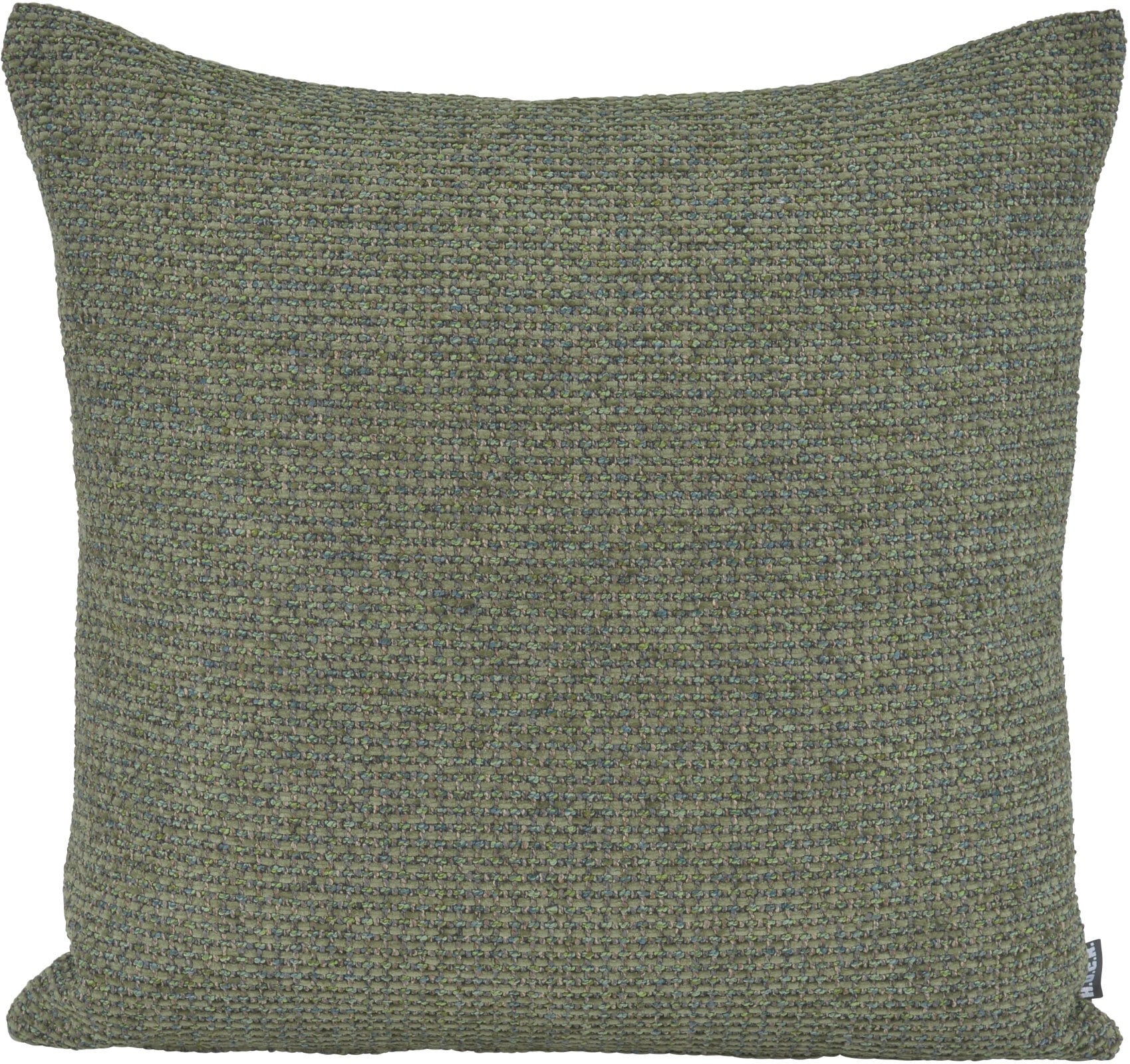 Dekokissen H.O.C.K. "Levin", olivgrün, unifarben, B:50cm H:10cm L:50cm, Obermaterial: 100% Polyester. Füllung: 100% Polyester, Dekokissen_Sitzkissen_Kissenhüllen, Sofakissen inkl. Füllung, 50x50cm, Dekokissen, strukturiert Image