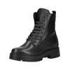 Schnürstiefelette IMAC "Imac Stiefelette Nappaleder", Damen, Gr. 39, schwarz, Nappaleder, casual, Schuhe