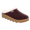 Pantoffel ROHDE "FOGGIA-D", Damen, Gr. 42, lila (aubergine), Veloursleder, klassisch, Schuhe, Hausschuh, Clog mit herausnehmbarer Innensohle aus Lammwolle