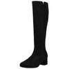 Stiefel GABOR "Gabor Stiefel Veloursleder", Damen, Gr. 40, schwarz, Veloursleder, casual, Schuhe