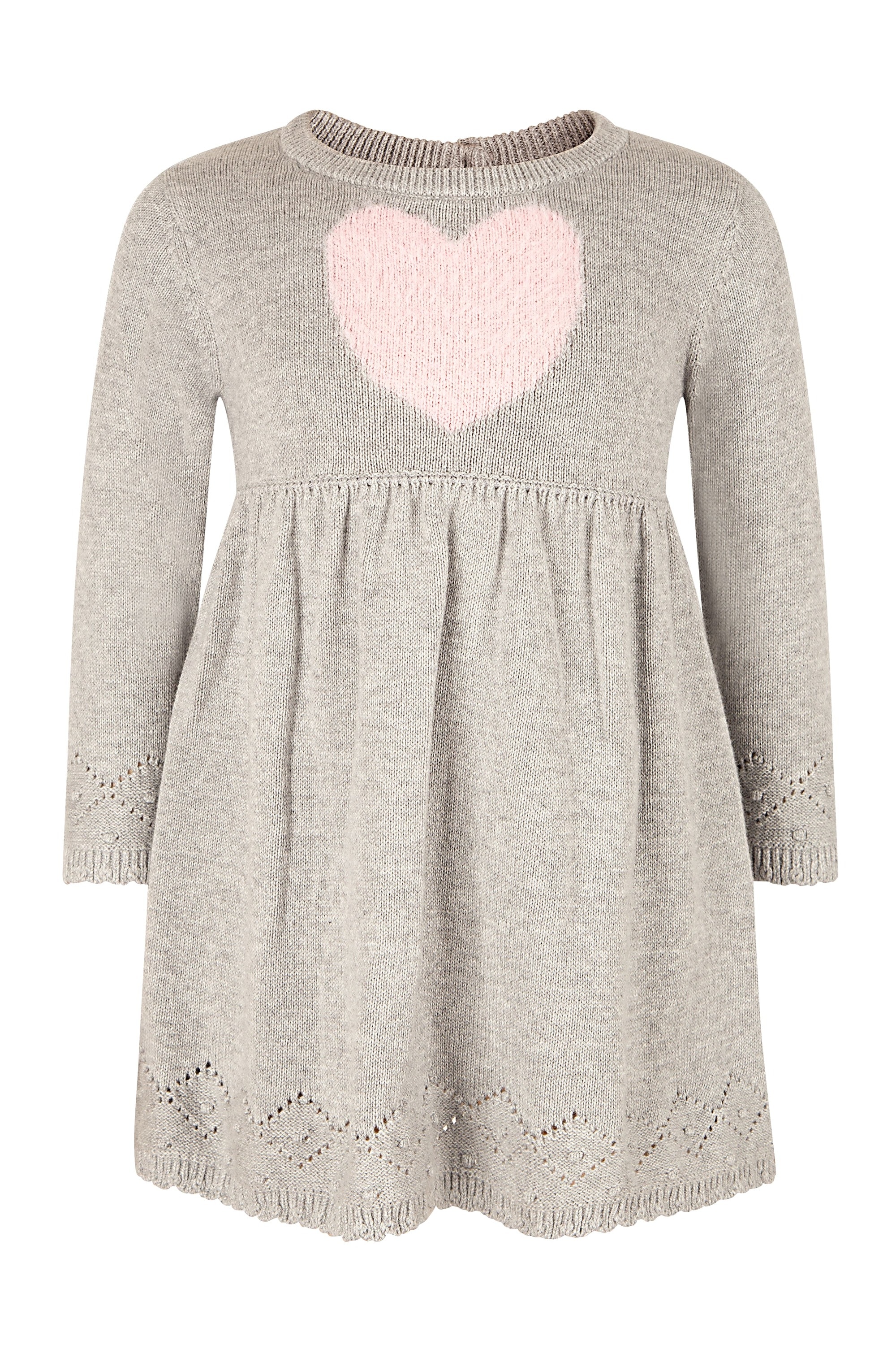 Sommerkleid HAPPY GIRLS "dress", Mädchen, Gr. 128, EURO-Größen, grau melange, Stoff, 100% Baumwolle, normal, Kleider Image