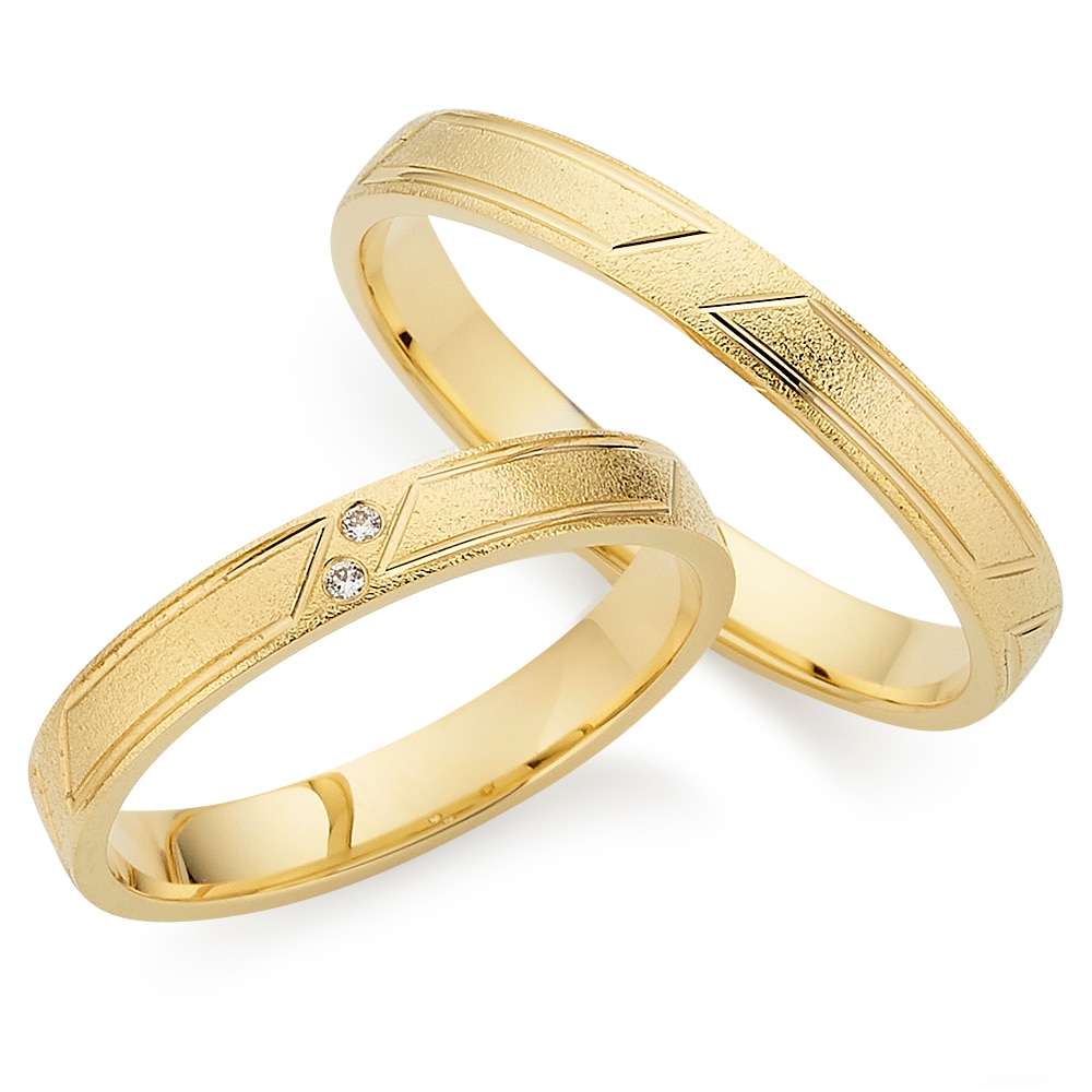 Trauring PHÖNIX "Schmuck, Partnerring, Ehering, Verlobungsring, Freundschaftsring" Gr. 66, gelbgoldfarben, Fingerringe, 66, ohne Brillant, Silber 925 (Sterlingsilber), 3mm, Made in Germany - wahlweise mit oder ohne Brillant Image
