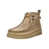 Stiefelette CLARKS "Clarks Stiefelette Leder", Herren, Gr. 44, beige (dunkelbeige), Leder, casual, Schuhe