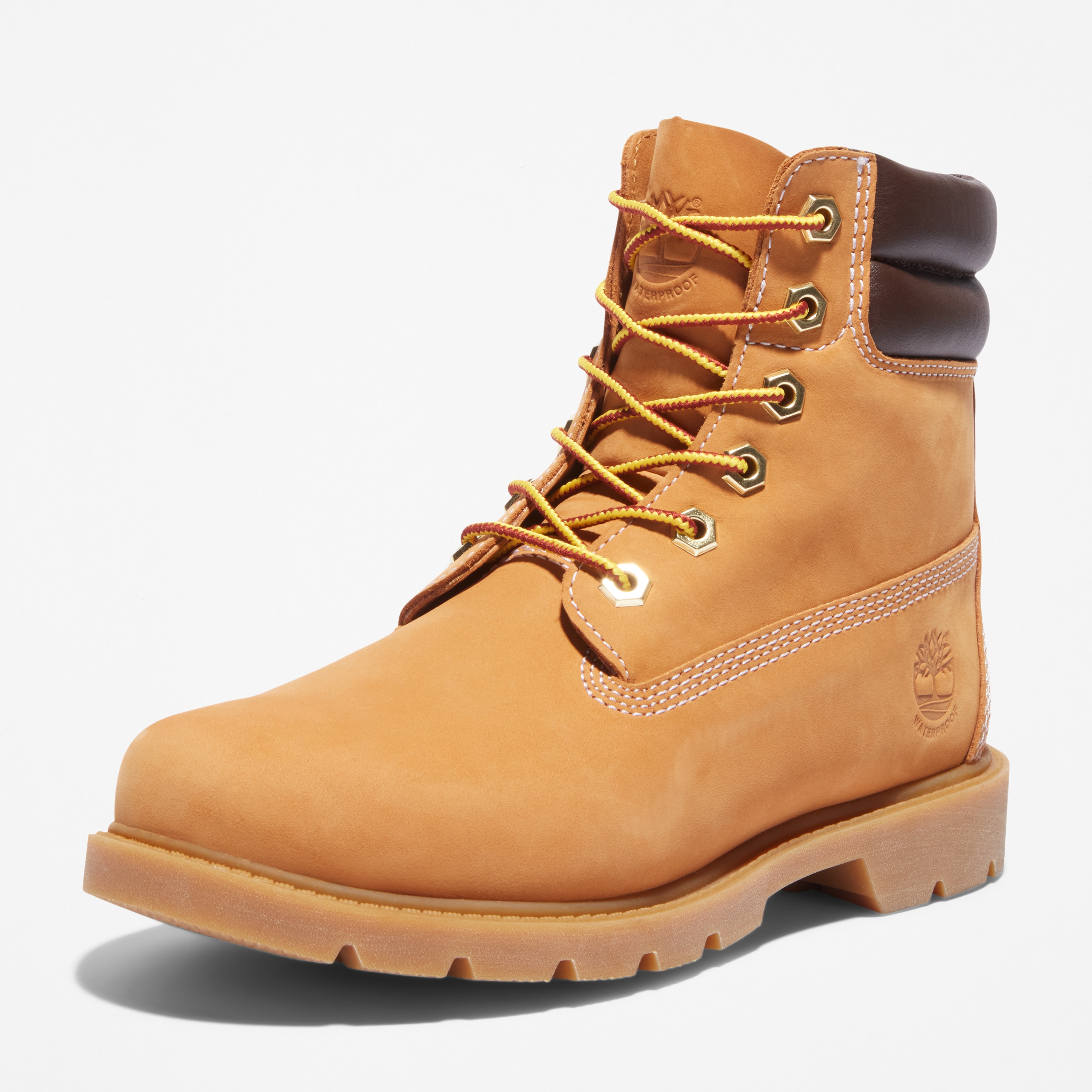 Schnürboots TIMBERLAND "LINDEN WOODS 6 INCH LACE UP WATERPROOF BOOT", Gr. 38, wheat, Leder, Schuhe, Winterstiefel, Schnürstiefel, Winterschuhe, wasserdicht