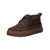 Schnürstiefelette CLARKS "Clarks Stiefelette Nubukleder", Herren, Gr. 42, braun (dunkelbraun), Nubukleder, casual, Schuhe