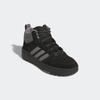 Sneaker ADIDAS SPORTSWEAR "KINDER HOOPS 4.0 MITTELHOHER", Gr. 37, schwarz (core schwarz, grau four, core schwarz), Leder, Synthetik, sportlich, Schuhe