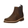 Stiefelette CLARKS "Clarks Stiefelette Leder", Herren, Gr. 44,5, braun, Leder, casual, Schuhe