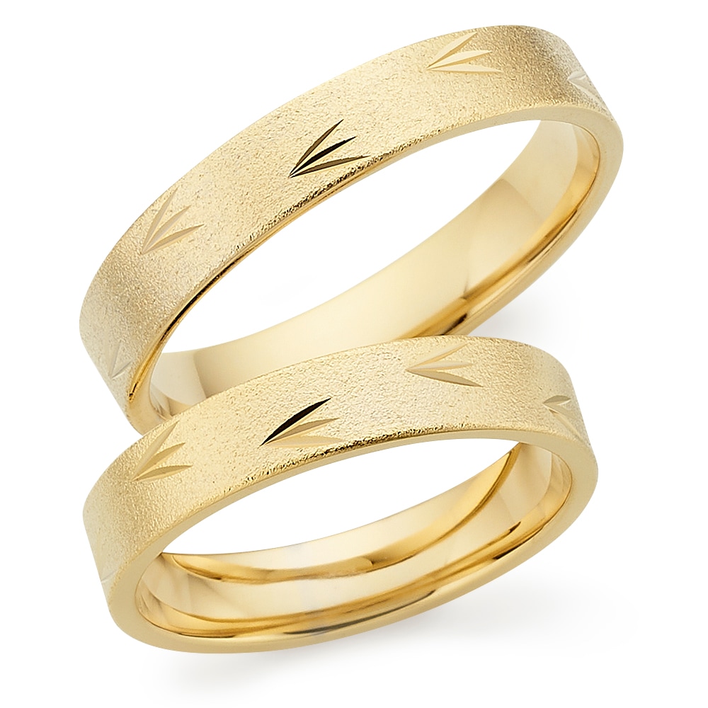 Trauring PHÖNIX "Schmuck, Partnerring, Ehering, Verlobungsring, Freundschaftsring" Gr. 51, gelbgoldfarben, Fingerringe, 51, Silber 925 (Sterlingsilber), 4mm, Made in Germany Image