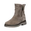 Stiefelette GABOR "Gabor Stiefelette Veloursleder/Textil", Damen, Gr. 41, braun (braun, grau), Veloursleder, Textil, casual, Schuhe