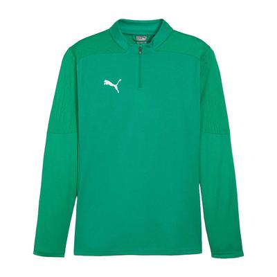 Puma - "TeamFinal" Oberteil für Herren, mit kurzem Reißverschluss, Training (Grün) Image