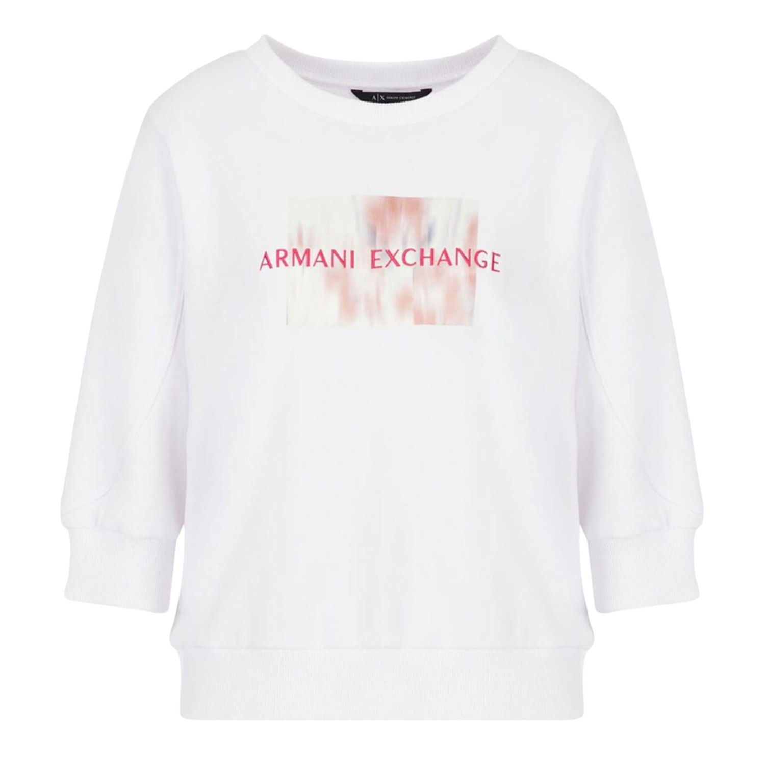 Armani Exchange - Sweatshirt für Damen, Rundhalsausschnitt (Weiß)
