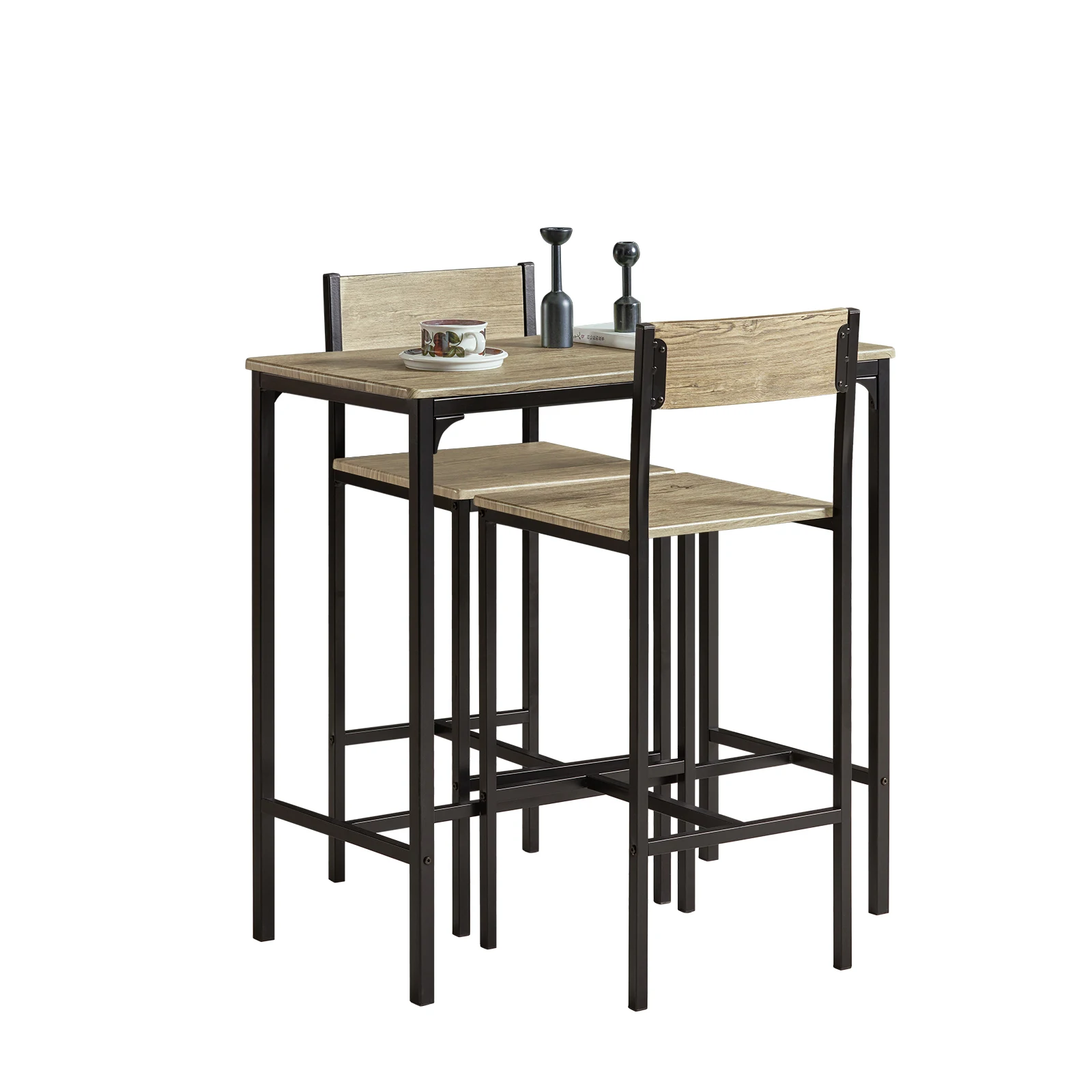 SoBuy OGT03 ensemble de Table de Bar table de bistro 3 pièces meubles de balcon meubles de bistro table à manger