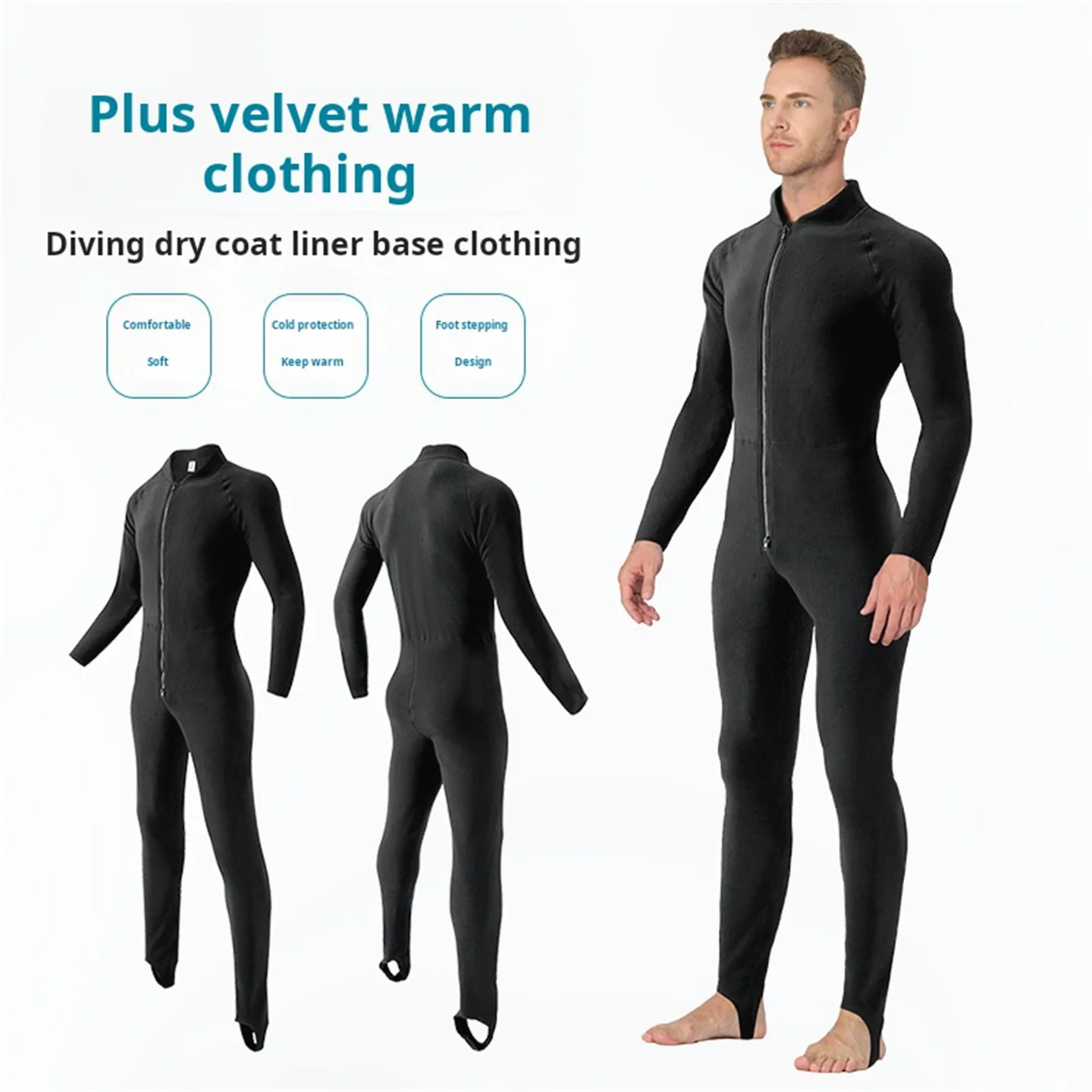 Doublure polaire de plongée sèche, combinaison une pièce, accessoires de combinaison, sous-vêtements thermiques pour hommes et femmes