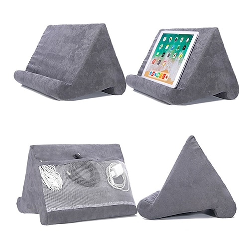 Supporto per tablet e telefono con cuscino multifunzione per iPad, laptop, cellulare, supporto flessibile per telefono cellulare, supporto per tablet da letto, supporto per libro