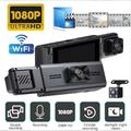 1080p full hd / registrazione automatica all'avvio auto dvr grandangolo cmos 3 pollici ips dash cam con wifi / registrazione in loop / registrazione veloce 4 led a infrarossi registratore per auto
