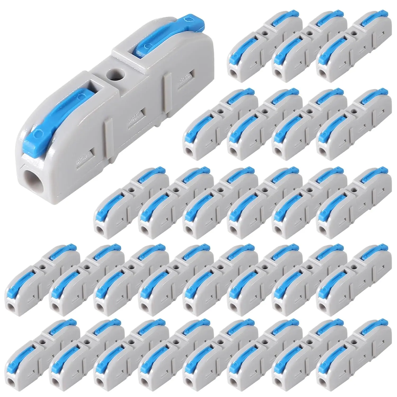 30PCS Schnell Terminal Draht Anschlüsse 600V 32A Leiter Kompakte Stecker Elektrische Verdrahtung Terminal Hebel Draht Anschlüsse Image