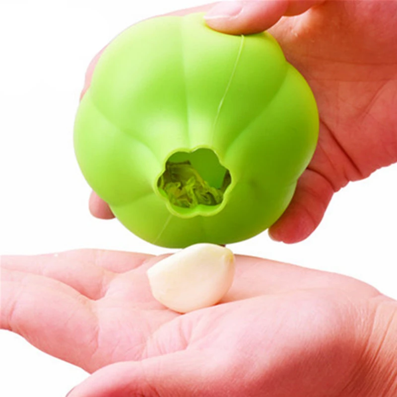 LMETJMA Magie Silikon Knoblauch Schäler Schälen Nützliche Knoblauch Schäler Maschine Knoblauch Stripper Peeling Kochen Gemüse Gadgets D0013