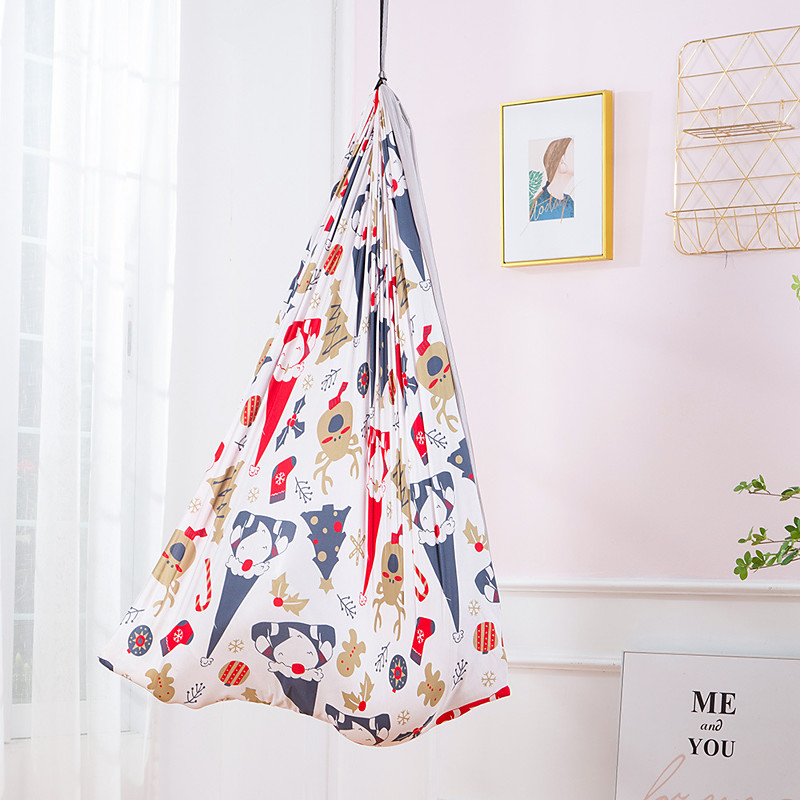 Indoor Therapy Swing for Kids Child and Teens Adjustable Aerial Flying Yoga Hammock Has A Calming Effect On Children Needs