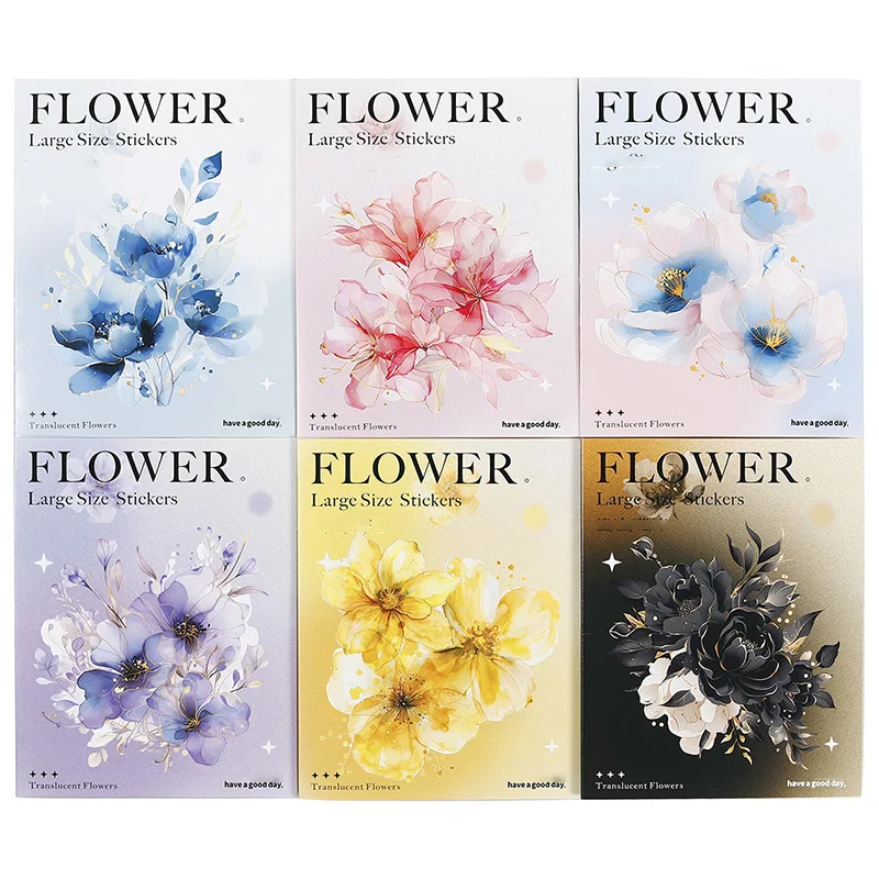 30 Stück/3 Beutel goldgeprägte PET-Aufkleber, selbstklebende Glitzer-Blumenaufkleber, geeignet für DIY-Kunsthandwerk auf Kunststoffoberflächen Image