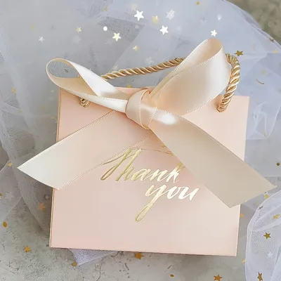 20/50 Pack Small Thank You Gift Bags Bulk Wedding Gift Bags for Guests Mini Gift Paper Bags With Handles for Wedding Baby Shower