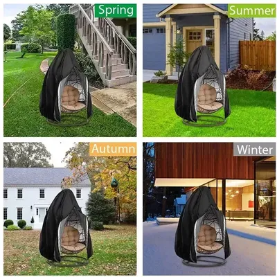 Heavy Duty Hanging Swing Egg Chair Cover Garden Patio Outdoor Sun UV Waterproof