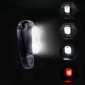 Torcia a clip a LED 4 modalità di illuminazione USB portatile ricaricabile sulla luce Luci di avvertimento di sicurezza per la pesca notturna