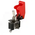 Interruttore a levetta SPST ETEN1021 250V 15A Interruttore a bilanciere a 2 pin a 2 posizioni con copertura rossa per dispositivi automobilistici e industriali marini