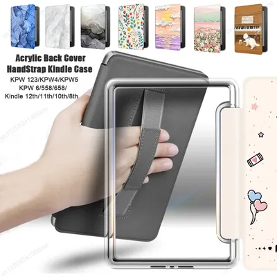 Klare Rückseite Smart Case für New Kindle Paperwhite 6 5 4 3 2 1 2024 12. 2022 11. 10. 8. Generation 6'' 6.8'' 7'' Ebook Cover