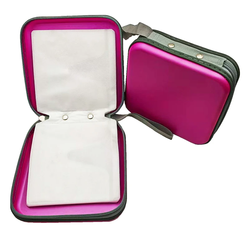 40 Capacity Compression CD Package Portable CD DVD Case EVA Storage Bag with Zipper for Home Office Car CD Box Accessories