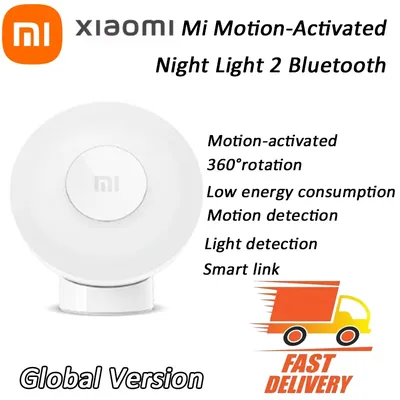 Xiaomi Motion-Activated Night Light 2 Bluetooth Adjustable Brightness Infrared Smart Human Body Sensor Smart link Night Light