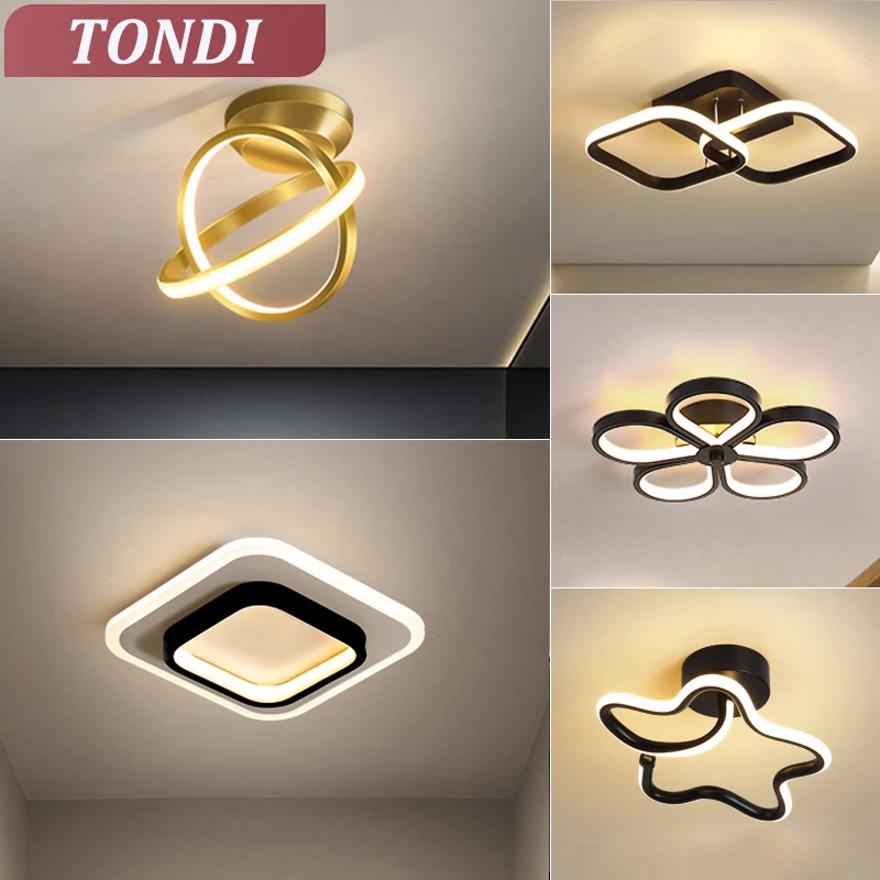 Moderne Led Gang Licht Decke Lichter Garderobe Flur Balkon Foyer Decke Lampe Acryl Dekoration Hause Glanzgebung Leuchte