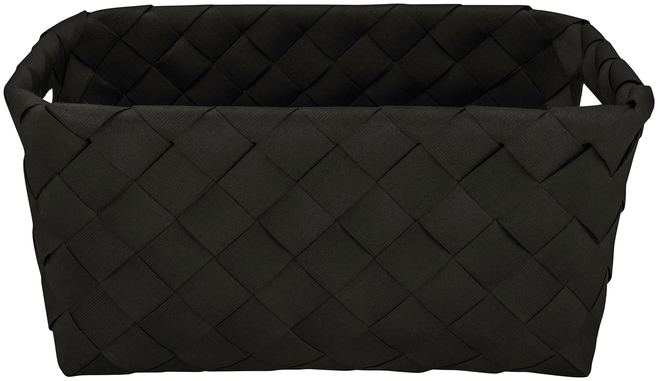 Aufbewahrungskorb KLEINE WOLKE "Aspera", schwarz, Polyethylen (PE), Aufbewahrungsboxen