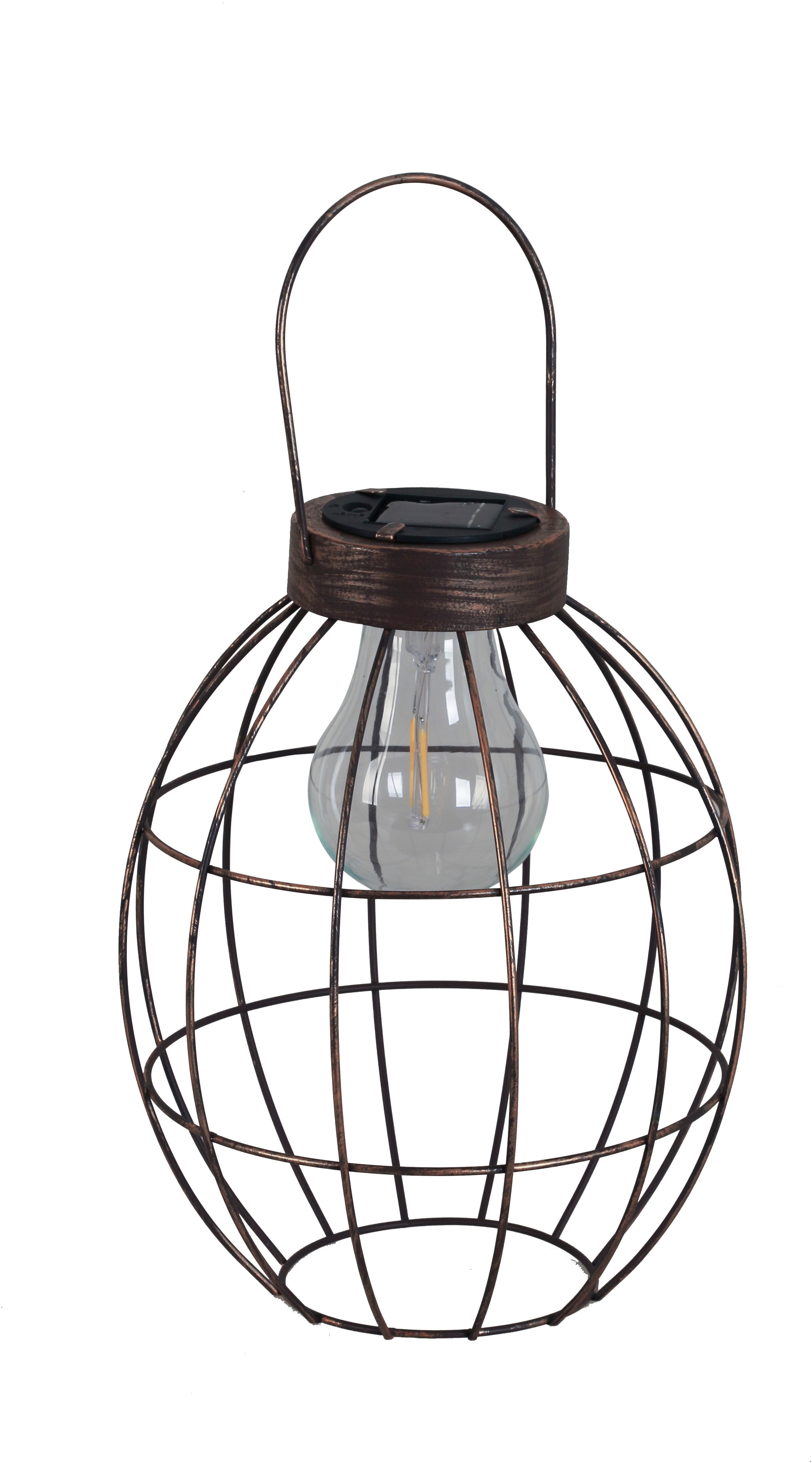 Außen-Tischleuchte LUXFORM "Solar-Hängeleuchte - Sheffield - LED", braun (bronze), 1 Stk., Leuchten, Dekorative Pendelleuchte Image