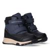 Winterboots TOMMY HILFIGER, Kinder, Gr. 24, schwarz (schwarz, blau), Synthetik, Textil, sportlich, Schuhe, Snowboots, Babystiefel mit Warmfutter