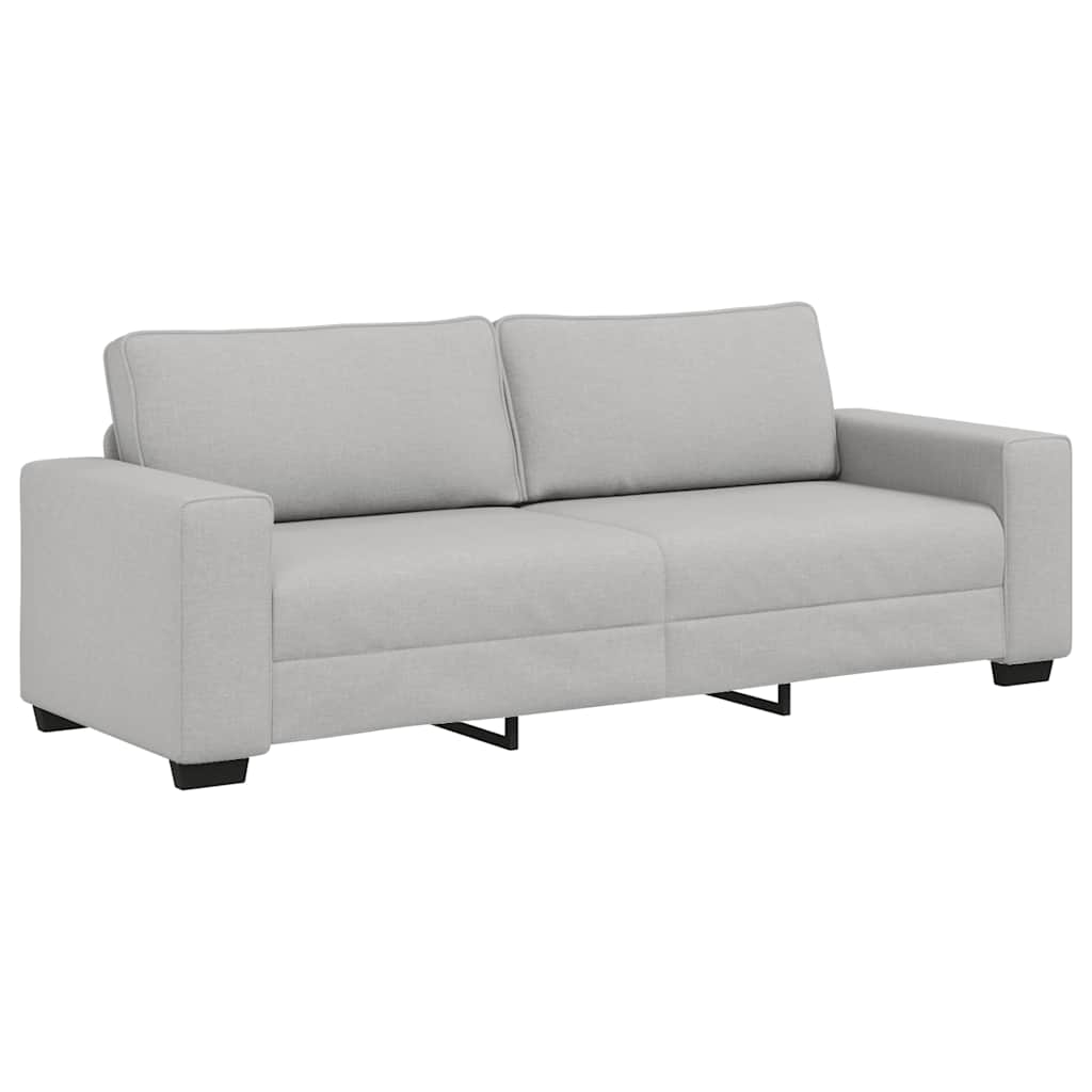vidaXL 3-Sitzer-Sofa Wolkengrau 220x77x82 cm Stoff Image