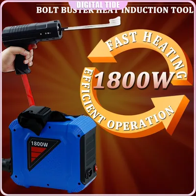 1800W Split Type Portable Induction Heater 110V/220V Flameless Induction for Car Repair Bolt Remover Tools