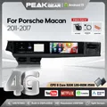 12.3 pollici Doppio schermo Android 13 Per Porsche Macan 2011-2017 Lettore video multimediale per auto Navigazione GPS Radio Carplay 4G Auto 360