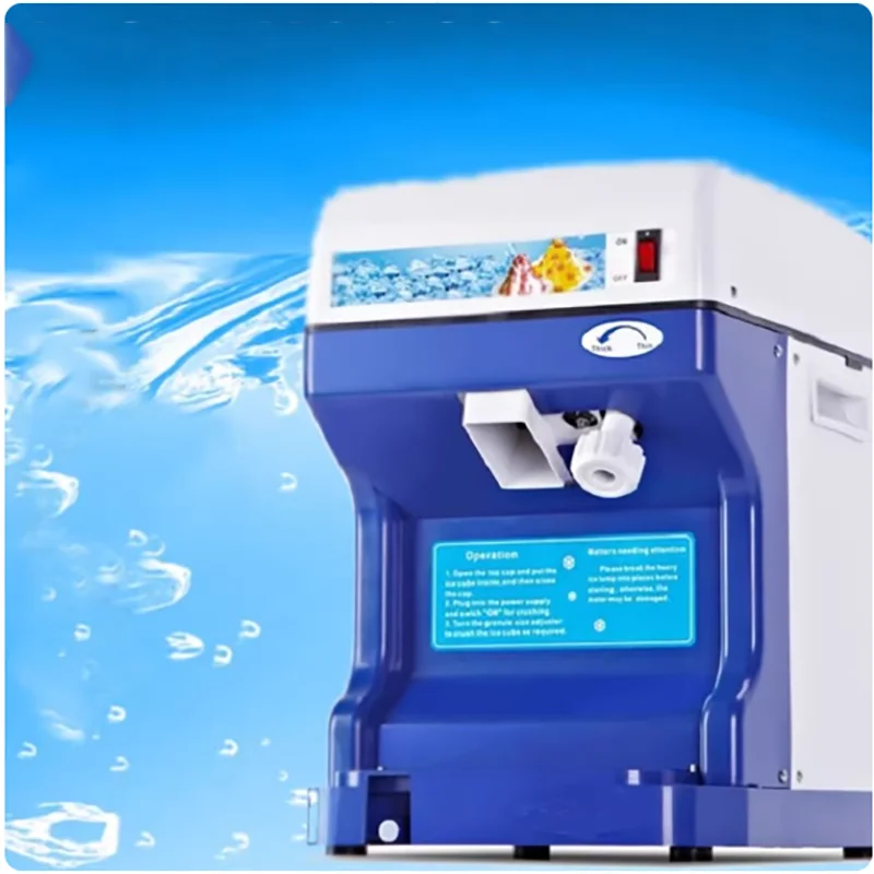 High Quality Electric Ice Crusher With Cover Professional Ice Shaver Machine Home Manual Commercial Small Ice Crushers