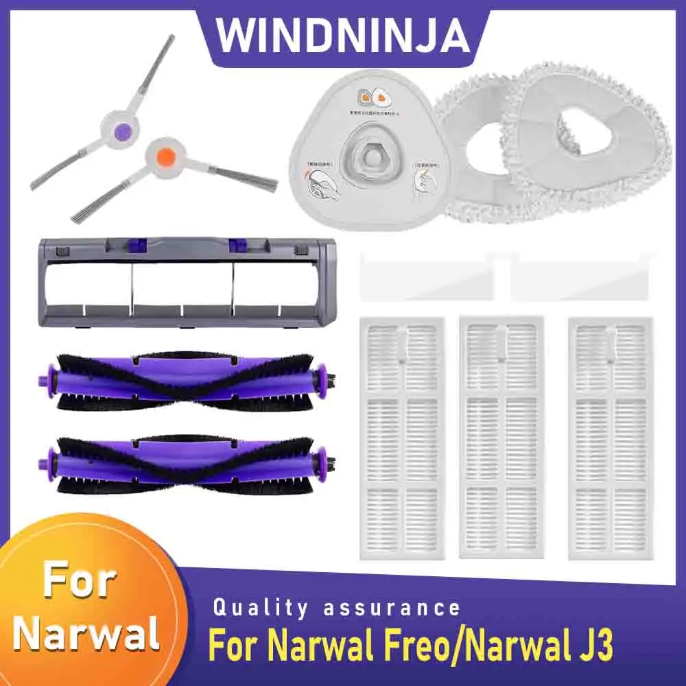 Staubsauger Kit Für Narwal Freo / Narwal J3 Roboter Staubsauger HEPA-Filter Hauptseite Pinsel Mopp Tücher Lappen Pinsel Abdeckung teile Image