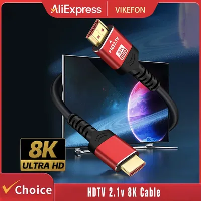 1M 1,5M 2M 8K HDTV-Kabel für Xiaomi TV Box PS5 Ultra High Speed kompatibel 8K@60Hz HDTV 2.1 Kabel 48Gbps eARC Dolby Vision