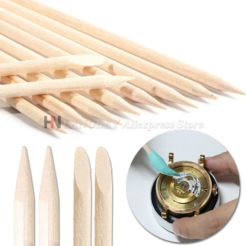 20 stücke Uhr Reparatur Massivholz Reinigung Stick Weide Holz Stick Geeignet für Bewegung Reparatur Zifferblatt Reinigung Werkzeug Holz Streifen