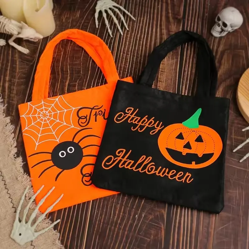 1Pcs Halloween Kürbis Spinne Handtasche Geist Festival Geschenk Tasche Halloween Party Süßigkeiten Tasche Escape Room Anhänger Festival Liefert Image
